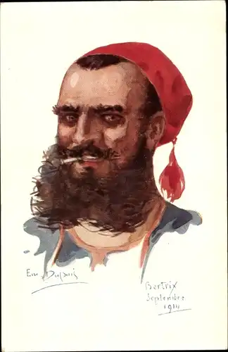 Künstler Ak Dupuis, Emil, Soldat, Zigarette, Nos Poilus