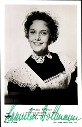 Ak Schauspielerin Hannelore Bollmann, Portrait, Film Kaisermanöver, Autogramm