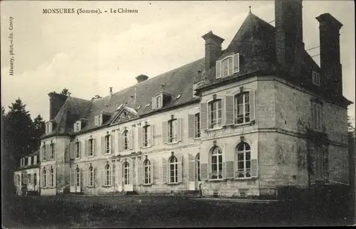 Ak Monsures Somme, Schloss