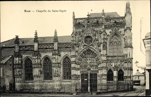 Ak Rue Somme, Kirche Saint-Esprit