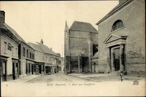 Ak Rue Somme, Rue des Soufflets