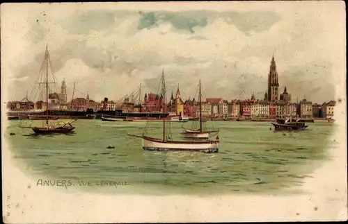 Litho Antwerpen Antwerpen Flandern, Gesamtansicht