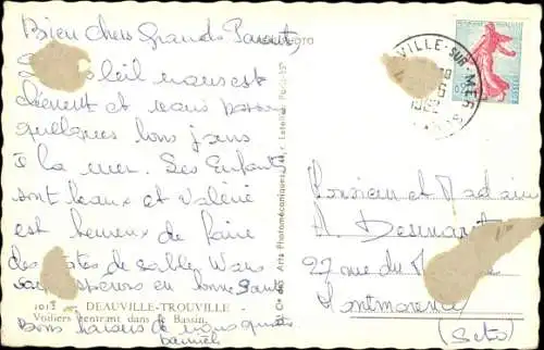 Ak Trouville Deauville Calvados, Segelboote, Strand