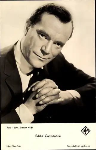 Ak Schauspieler Eddie Constantine, Portrait