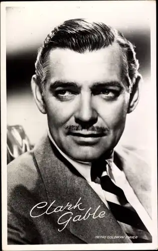 Ak Schauspieler Clark Gable, Portrait