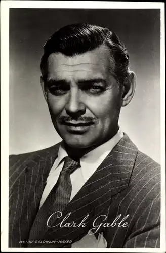 Ak Schauspieler Clark Gable, Portrait