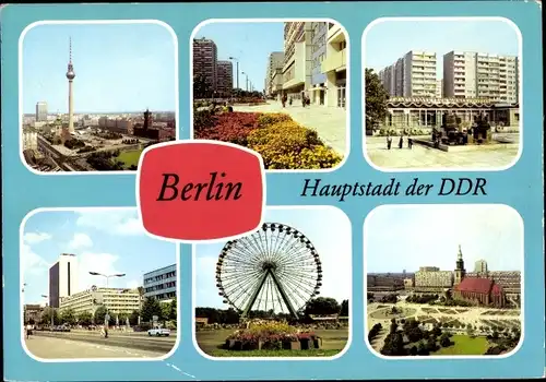 Ak Berlin, Unter den Linden, Stadtzentrum, Leipziger Straße, Greifswalder Straße, Kulturpark
