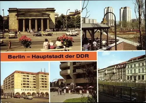 Ak Berlin, Mahnmal Unter den Linden, Ernst Thälmann Park, Rathausstr., Spittelmarkt, Märkisches Ufer