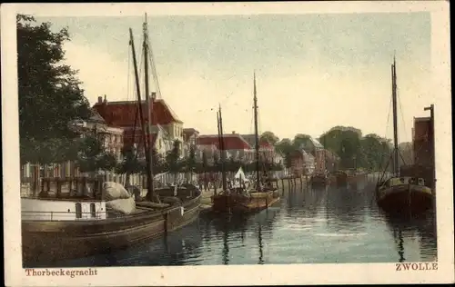 Ak Zwolle Overijssel Niederlande, Thorbeckegracht