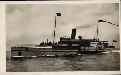 Ak Dampfschiff Najade, Seitenraddampfer, Norddeutscher Lloyd Bremen