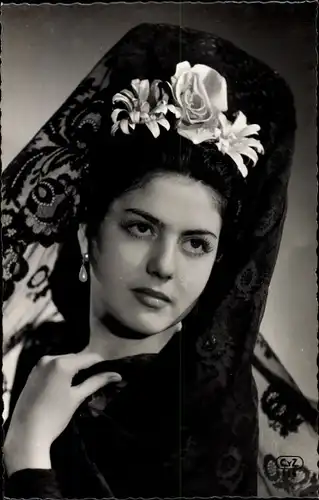 Foto Ak Frau in spanischer Volkstracht, Portrait