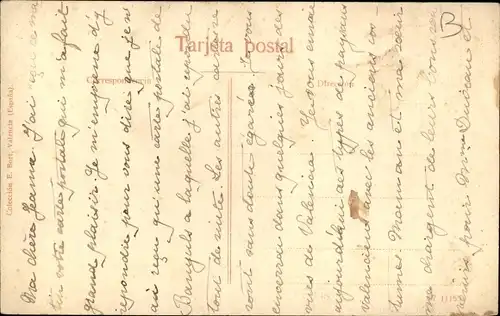 Ak Valencia, Frau in spanischer Tracht