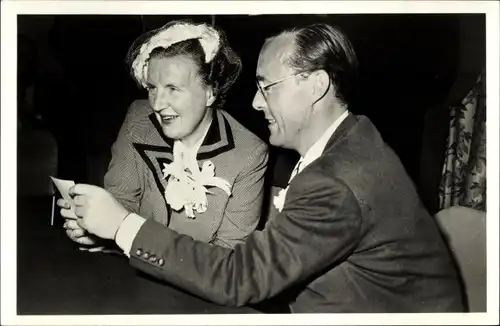 Ak Königin Juliana der Niederlande, Prinz Bernhard, Detroit Michigan 1952