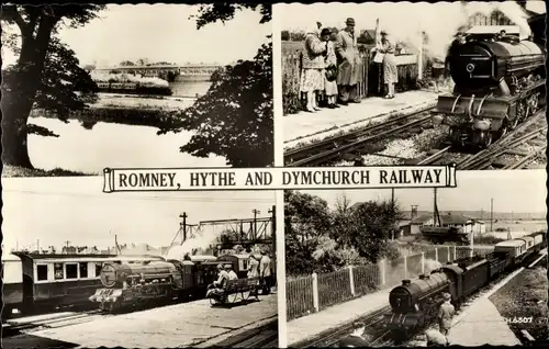Ak Romney Kent England, Romney, Hythe und Dymchurch Railway