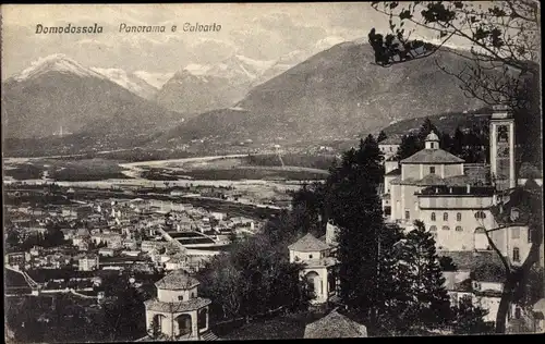 Ak Domodossola Piemonte, Panorama, Calvario