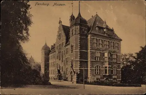 Ak Flensburg in Schleswig Holstein, Museum