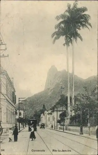 Ak Rio de Janeiro Brasilien, Corcovado