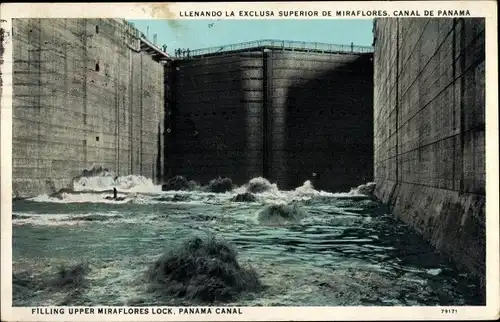 Ak Canal de Panamá Panama Canal Panamakanal, Schleuse