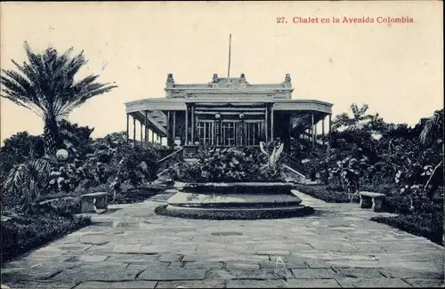 Ak Kolumbien, Chalet an der Avenida Colombia