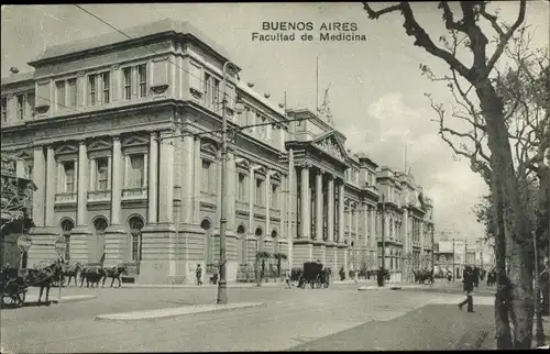 Ak Buenos Aires, Argentinien. Medizinische Fakultät