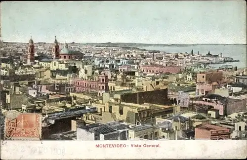 Ak Montevideo Uruguay, Gesamtansicht