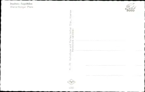 Ak Tegelhörn Itzehoe in Schleswig Holstein, Marienburger Platz, Hochhaus