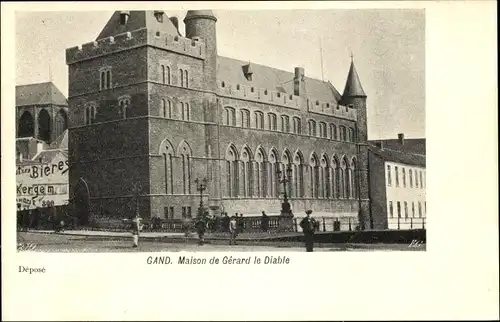 Ak Großraum Gent Ostflandern, Haus von Gerhard dem Teufel