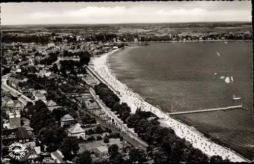 Ak Ostseebad Eckernförde, Luftaufnahme