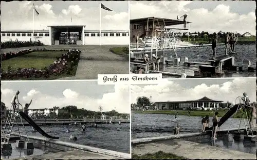 Ak Elmshorn in Holstein, Freibad