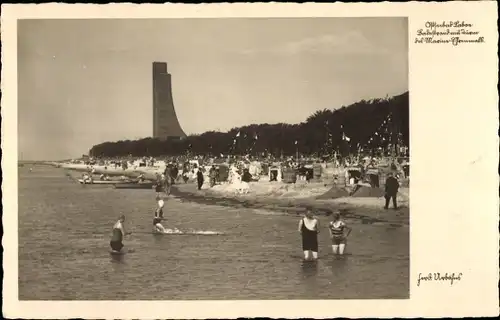 Ak Ostseebad Laboe, Badestrand, Marine Ehrenmal