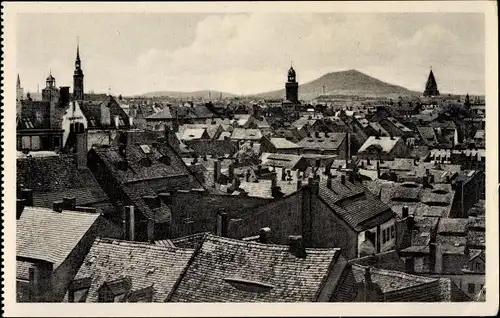 Ak Görlitz in der Lausitz, Gesamtansicht, Landeskrone