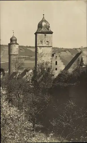 Foto Ak Ochsenfurt am Main Unterfranken, Türme