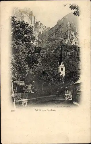 Ak Seis am Schlern Siusi Kastelruth Castelrotto Südtirol, Kirche