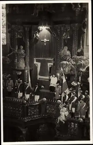 Ak Trier, Eröffnungsfeier bei der Ausstellung des hl. Rocks im Dom 1933