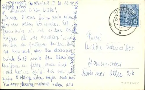 Ak Stralsund in Vorpommern, Nikolaikirche, Rathaus