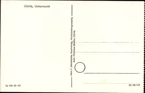 Ak Görlitz in der Lausitz, Untermarkt