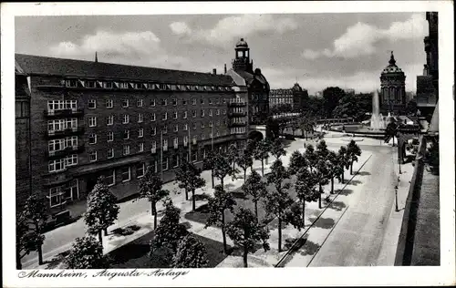 Ak Mannheim in Baden, Augusta-Anlage