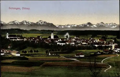 Ak Schongau in Oberbayern, Panorama