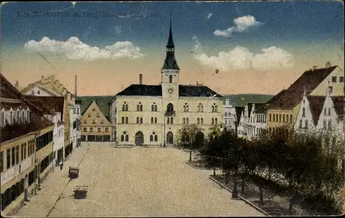 Ak Pfaffenhofen an der Ilm Oberbayern, Marktplatz
