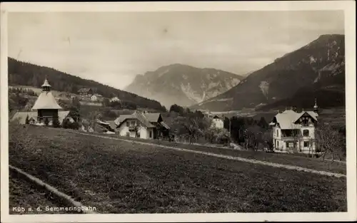 Ak Küb am Semmering Payerbach in Niederösterreich, Teilansicht