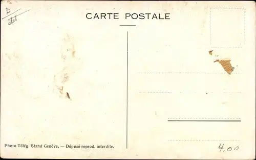 Künstler Ak Genève Genf Schweiz, Inter. Arma Caritas 1914