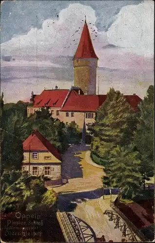 Ak Opole Oppeln Schlesien, Piastenschloss