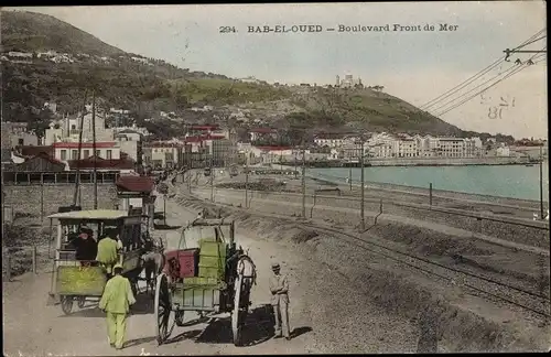 Ak Bab el Oued Algerian, Strandpromenade