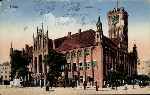 Ak Toruń Thorn Westpreußen, Rathaus