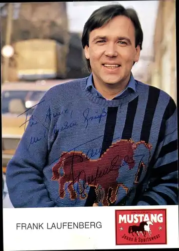 Ak Moderator Frank Laufenberg, Portrait, Autogramm