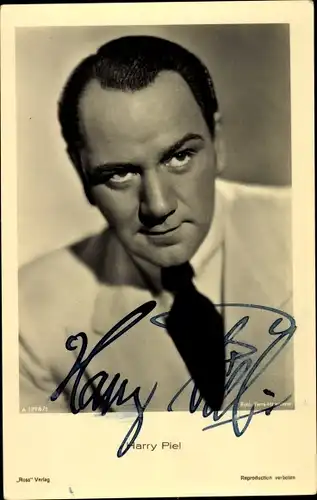 Ak Schauspieler Harry Piel, Portrait, Autogramm