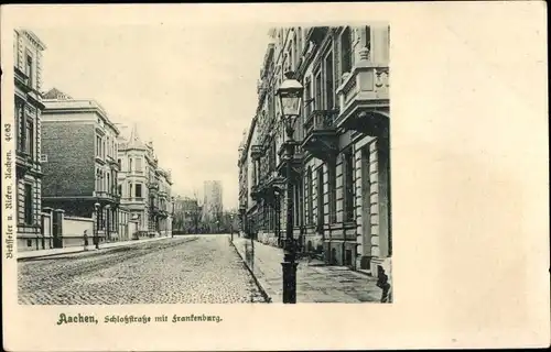 Ak Aachen, Schloßstraße mit Frankenburg