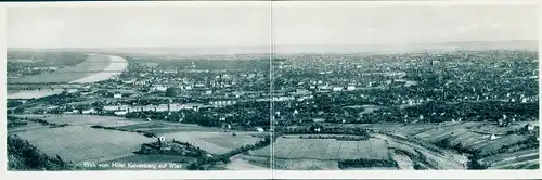 Klapp Ak Wien 19 Döbling Österreich, Blick vom Hotel Kahlenberg