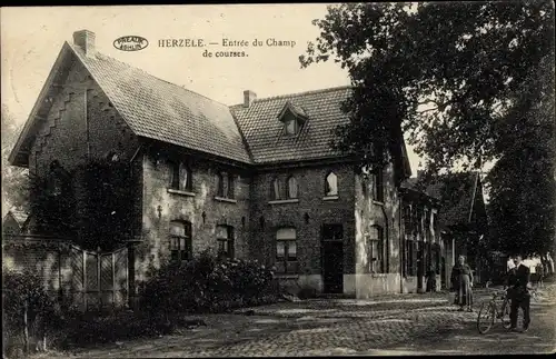 Ak Herzele Ostflandern, Eingang zur Rennbahn