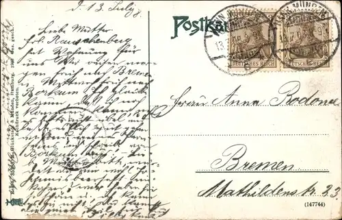 Ak Hann. Münden in Niedersachsen, Blick auf den Dampfer Kronprinz Wilhelm